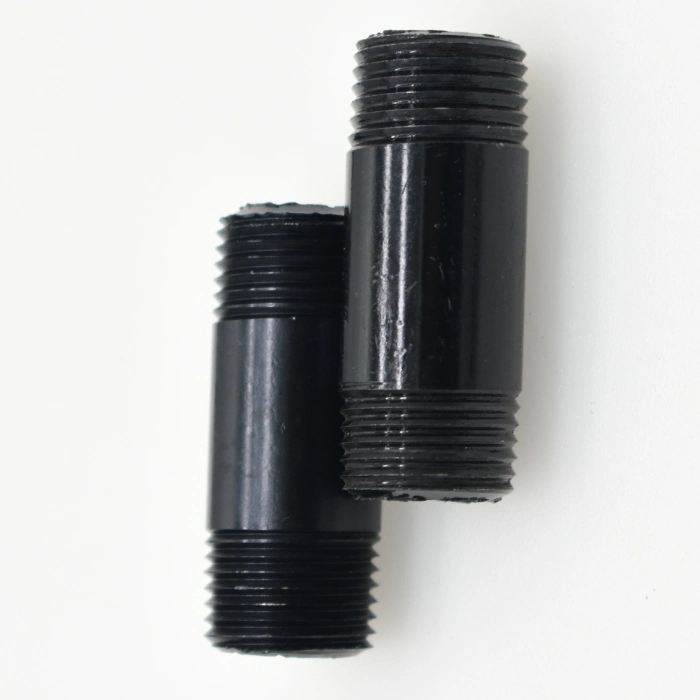 Black Cast Iron Pipe Fitting Nipple 3/4