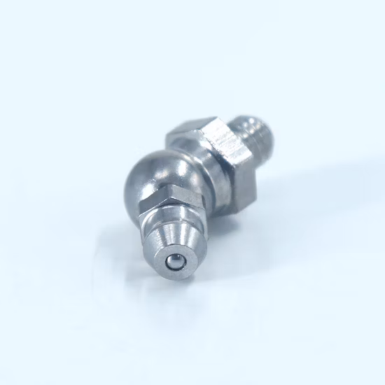 DIN71412 смазочный ниппель M6X1 M8X1 M10X1 45 90 180 градусов с шариковым проверочным механизмом для масляного пистолета